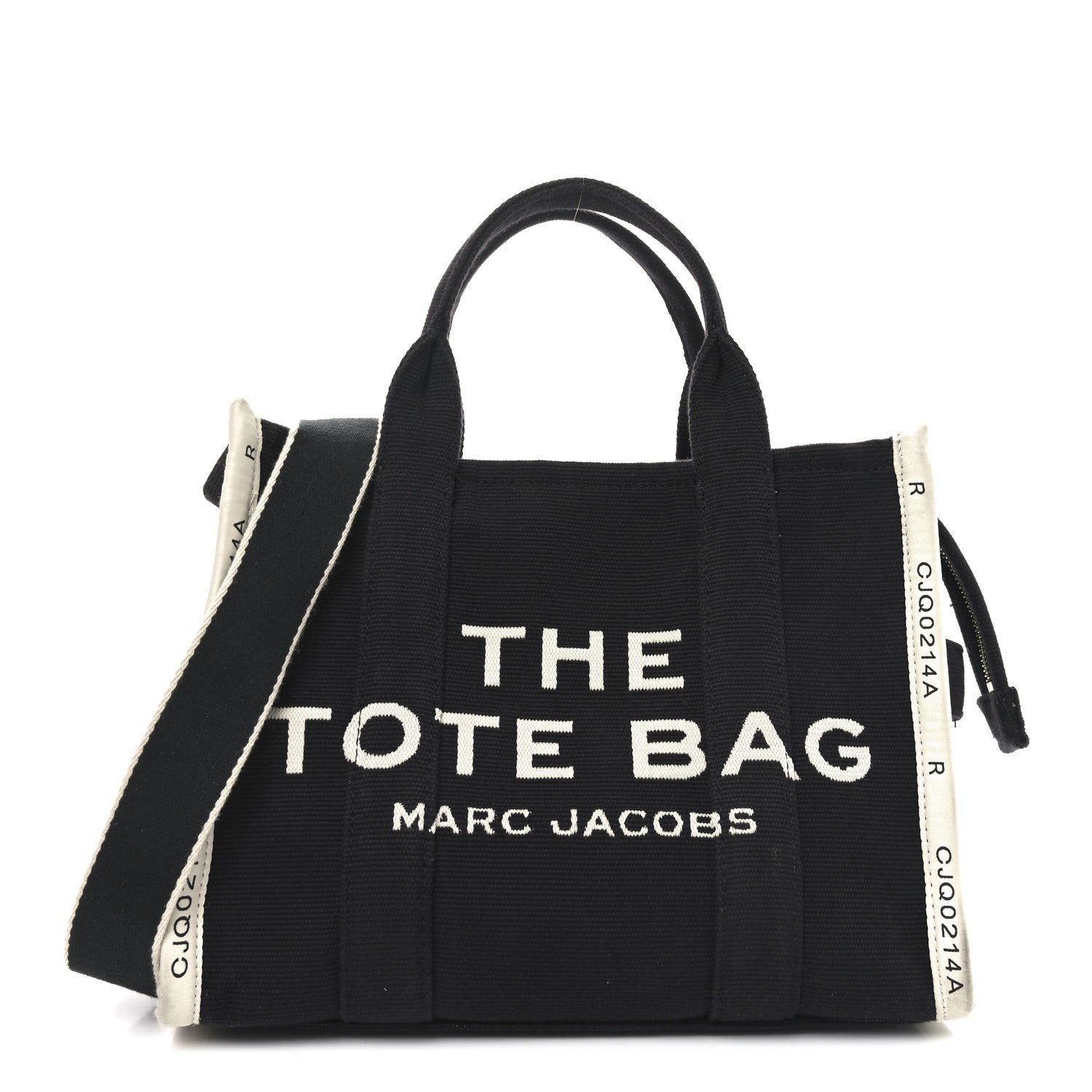 Marc Jacobs Jacquard Medium The Traveler Tote Bag Black 1 of 9