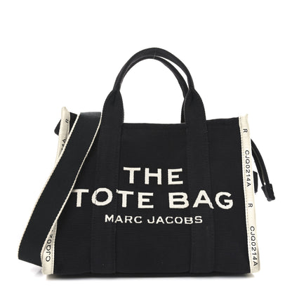 Marc Jacobs Jacquard Medium The Traveler Tote Bag Black 1 of 9