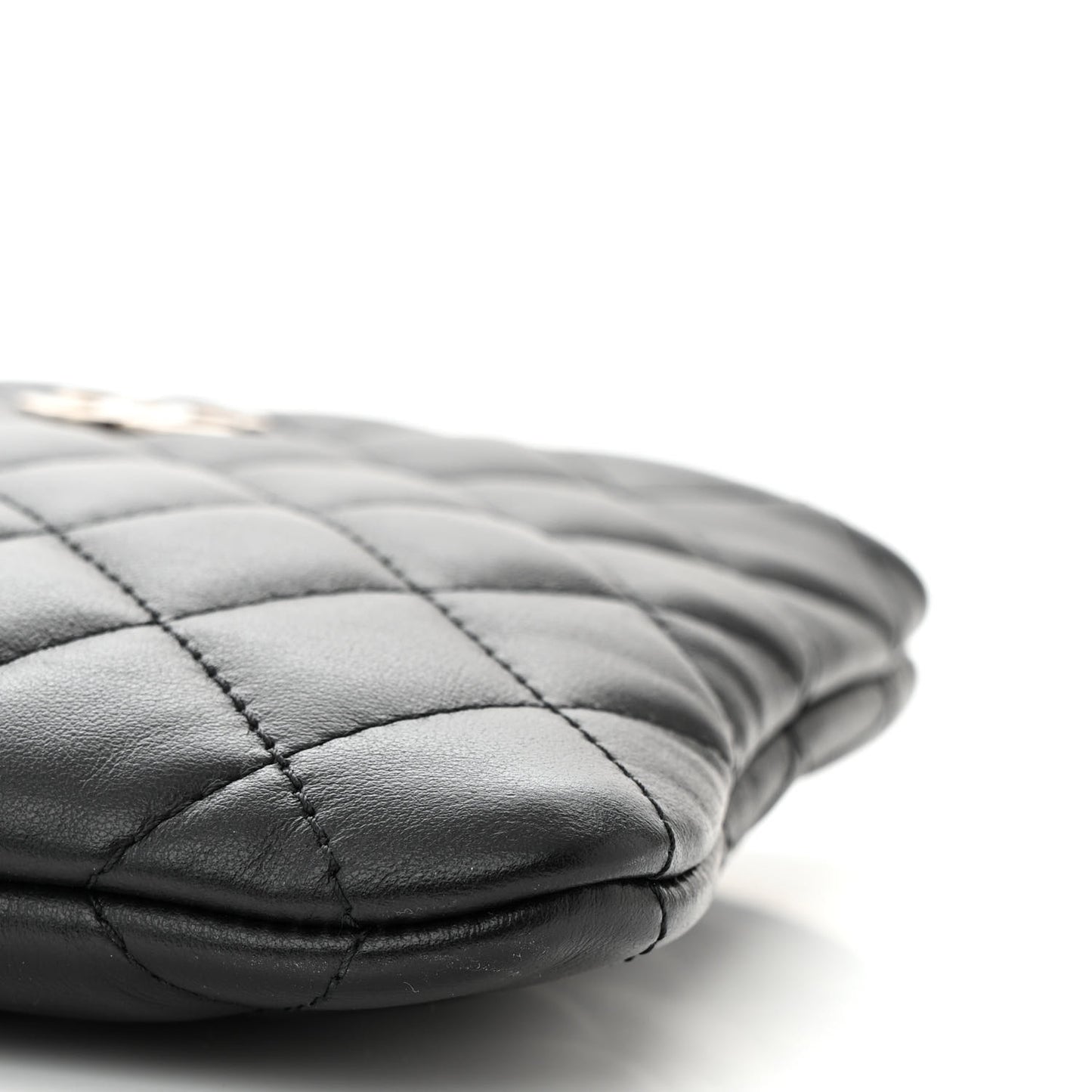 Lambskin Quilted Crossbody Bag Black