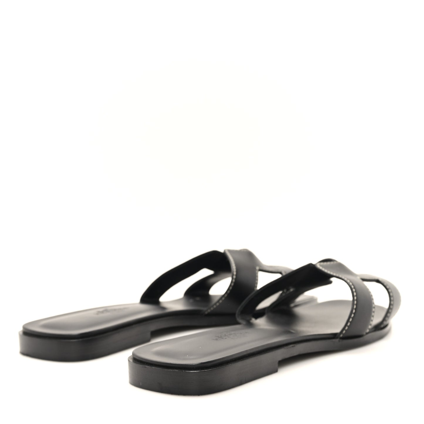 Box Calfskin Oran Sandals 36.5 Black