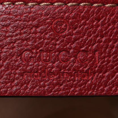 Gucci GG Supreme Monogram Flora Web Mini Ophidia Shoulder Bag Red 6 of 10