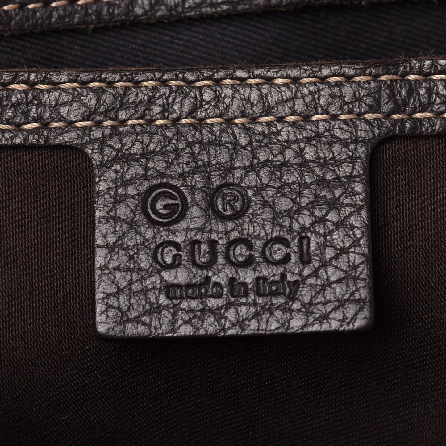 Crystal Monogram Medium Joy Boston Dark Brown