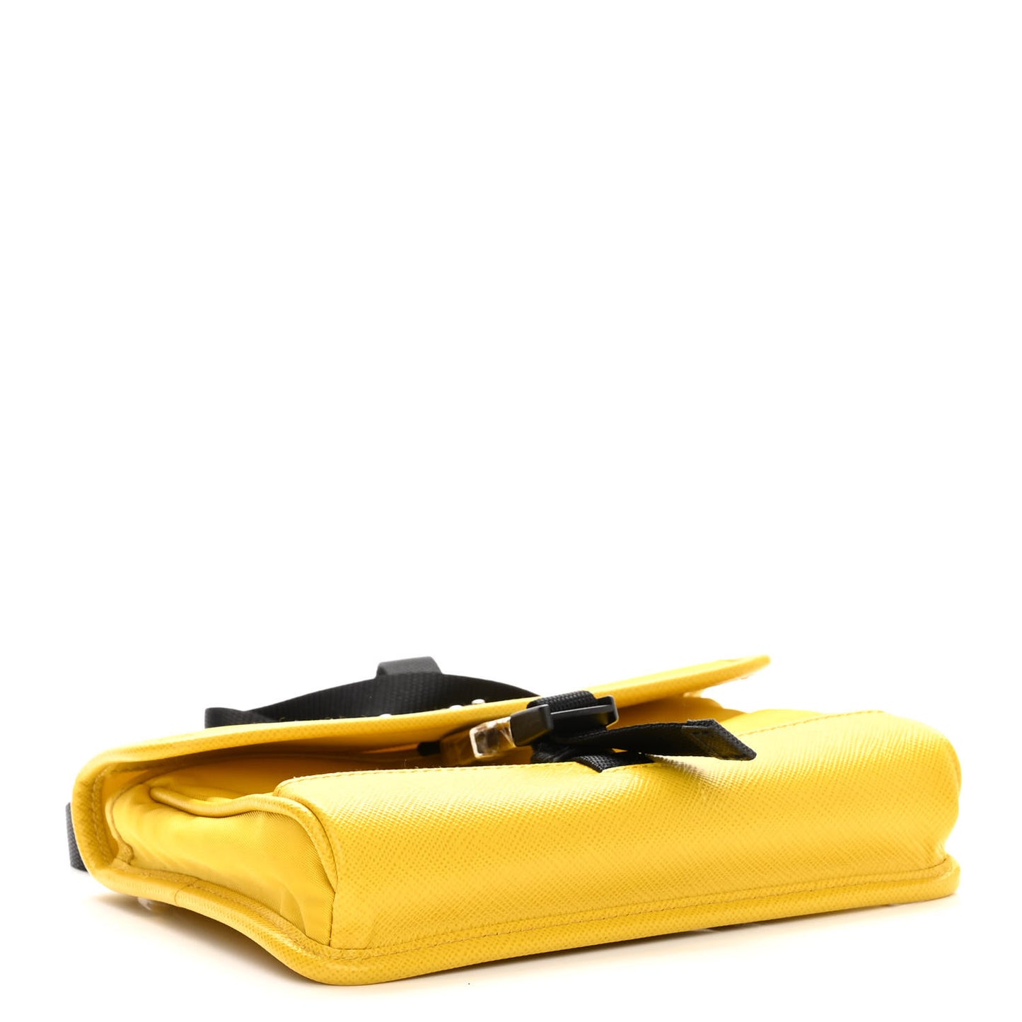 Re-Nylon Saffiano Smartphone Case Crossbody Giallo