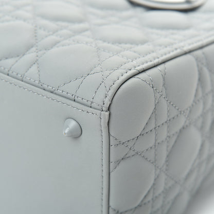 Christian Dior Ultra Matte Calfskin Cannage Medium Lady Dior Grey Stone 10 of 10