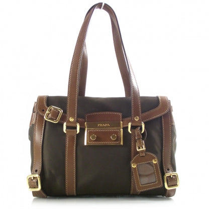 Prada Tessuto Nylon Foldover Large Shoulder Bag 1 of 11