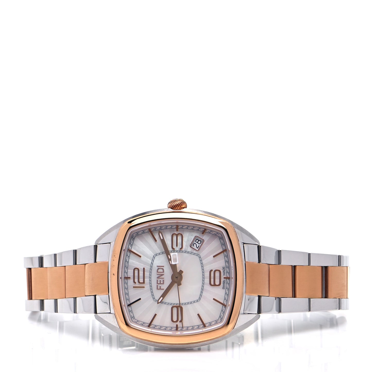 Stainless Steel Mother of Pearl 32mm Momento Two Tone Quartz Watch