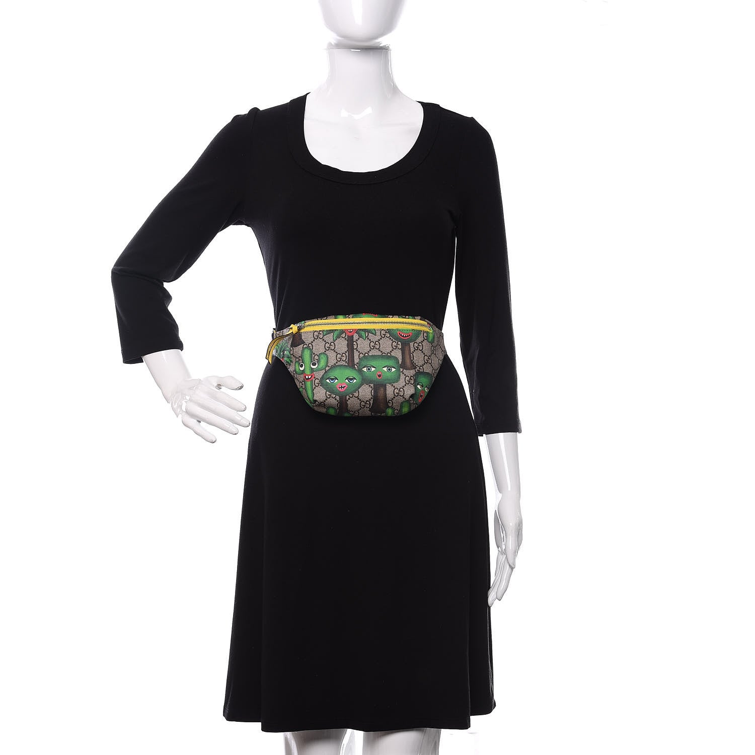 Gucci GG Supreme Monogram Smiling Plants Childrens Belt Bag Multicolor 2 of 10