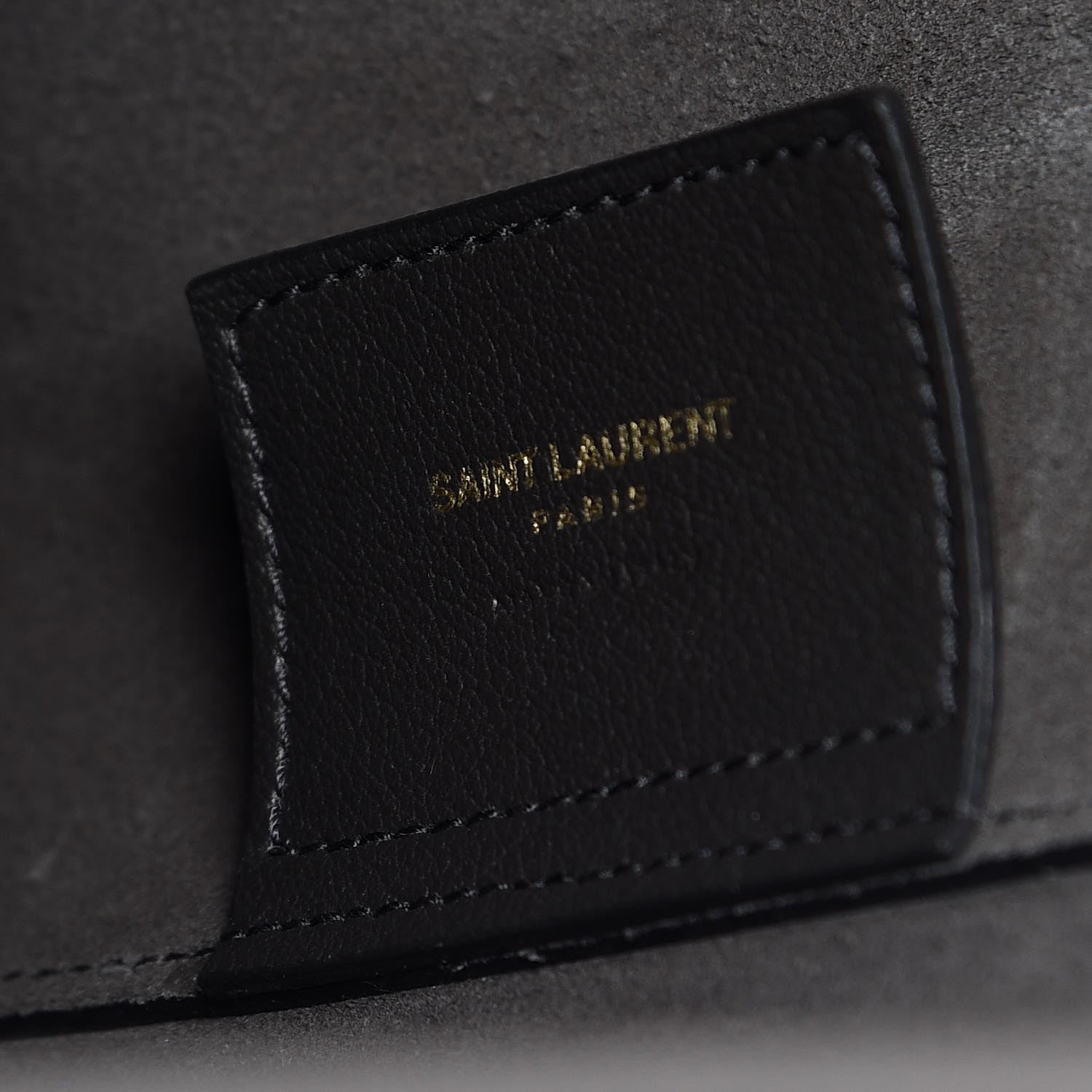 Saint Laurent Calfskin Large Shopping Tote Coal 8 of 13