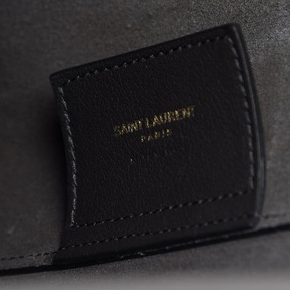 Saint Laurent Calfskin Large Shopping Tote Coal 8 of 13