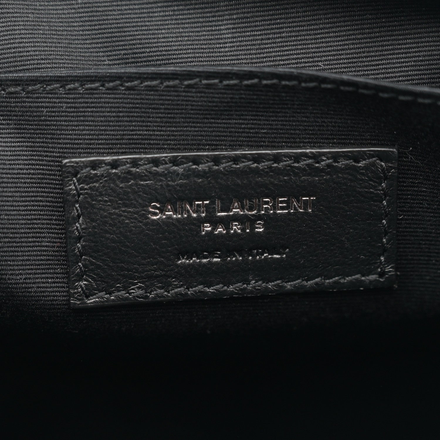 Saint Laurent Calfskin Matelasse Monogram Monochrome Lou Camera Bag Black 6 of 10