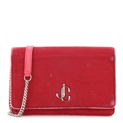 Jimmy Choo Velvet Palace Bag Pink 1 of 10