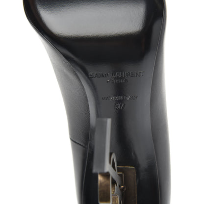 Saint Laurent Calfskin Opyum 110 Pumps 37 Black 6 of 7