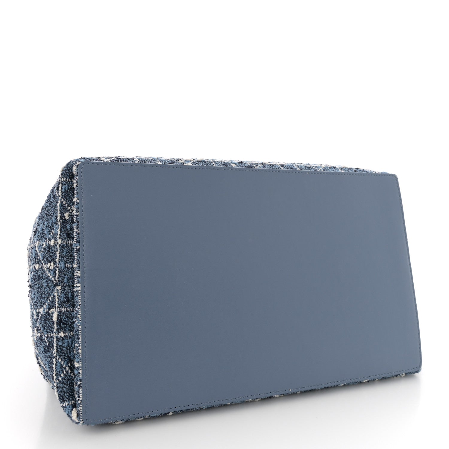 Christian Dior Tweed Cannage Medium Toujours Blue White 5 of 12