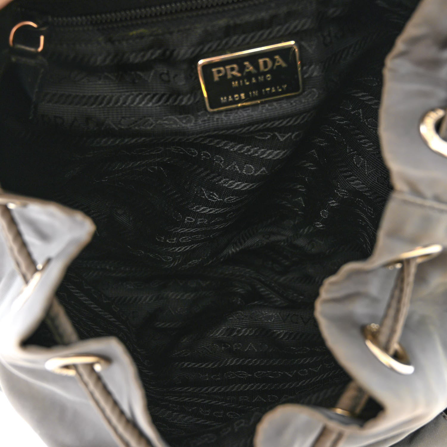 Prada Nylon Vela Small Backpack Anthracite 5 of 12