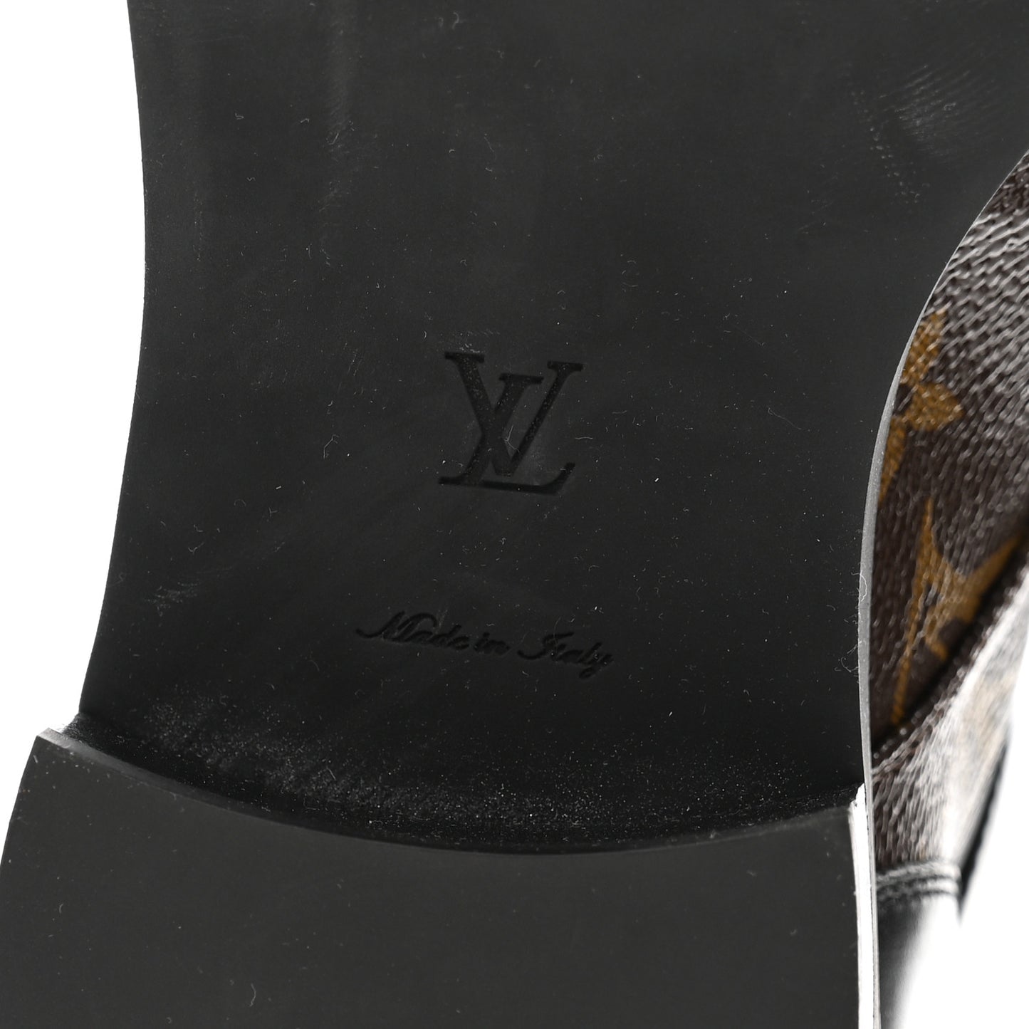 Calfskin Monogram Wonderland Flat Ranger Boots 39.5 Black