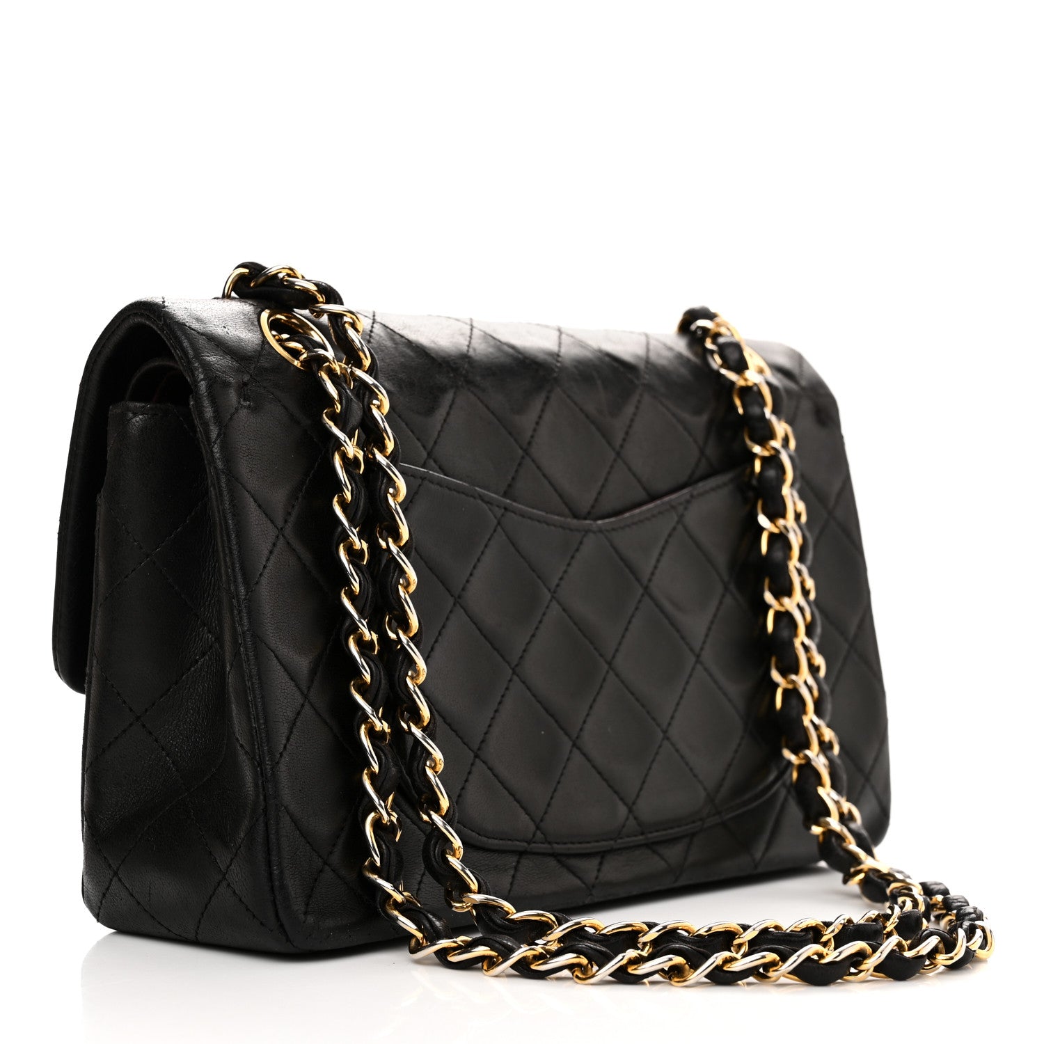 Chanel Lambskin Quilted Small Double Flap Black 3 of 15