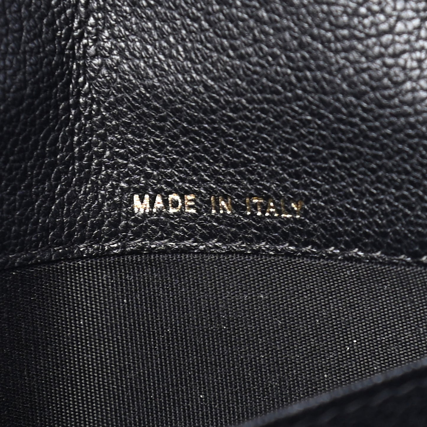 Patent Goatskin Quilted Small CC Eyelet Wallet On Chain WOC Black
