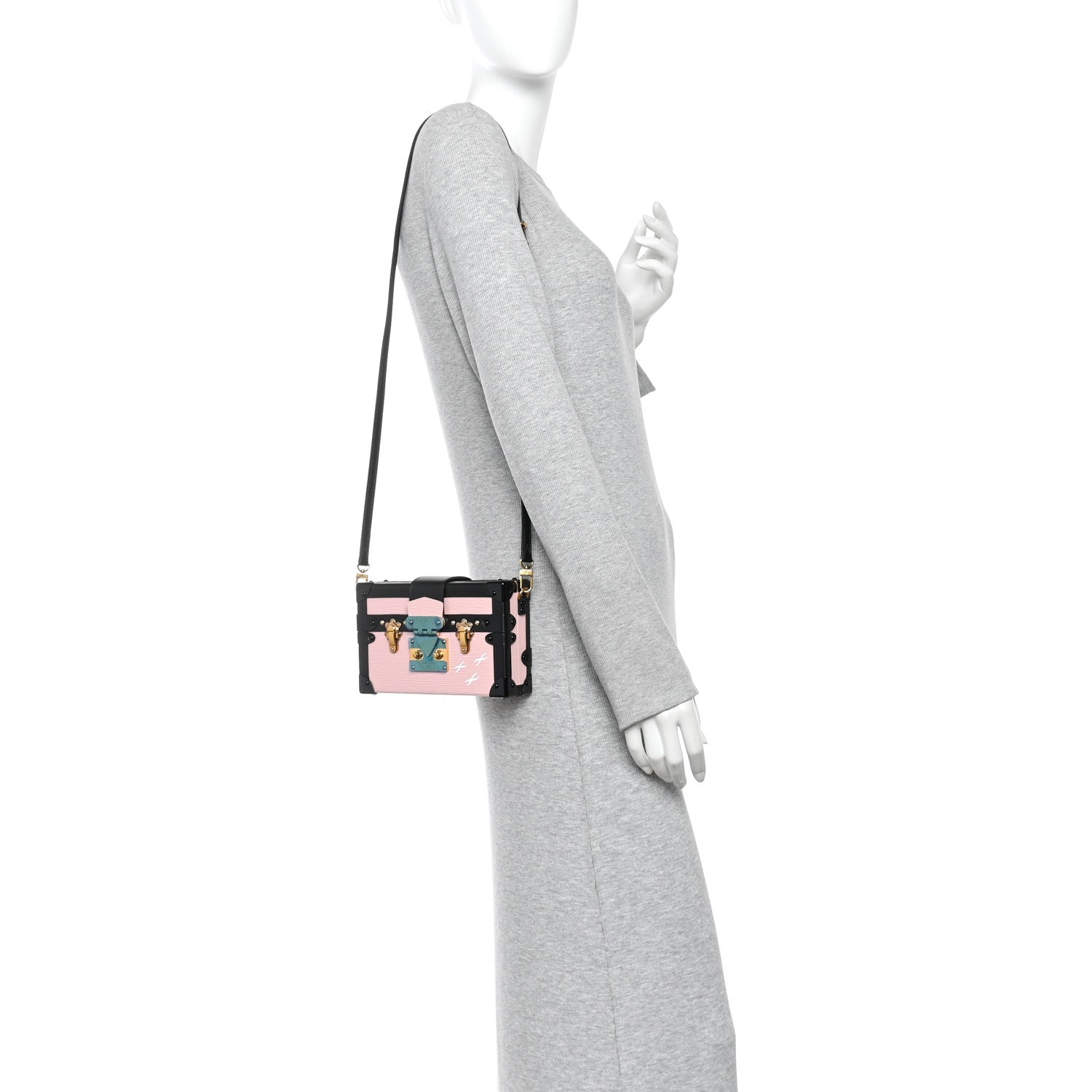 Louis Vuitton Epi Petite Malle Rose Ballerine 2 of 10