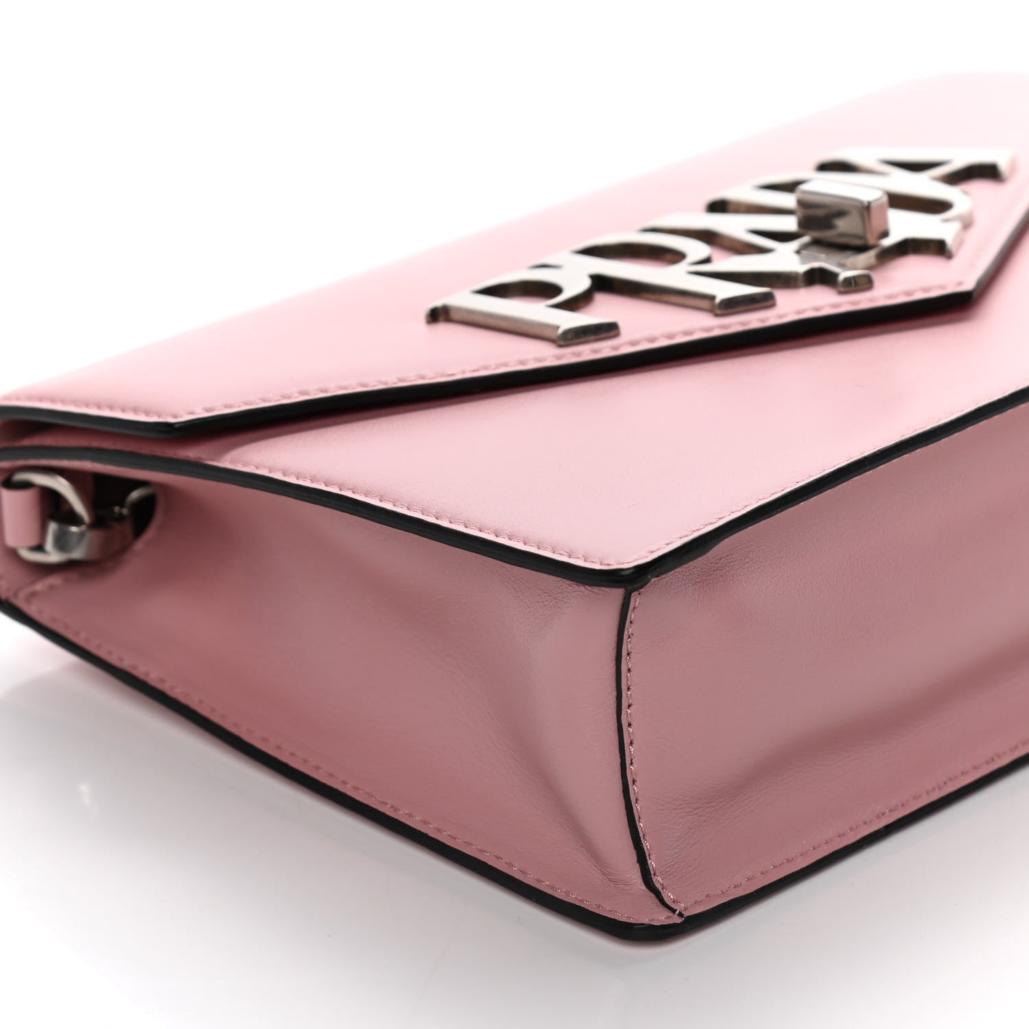 Prada Soft Calf Logo Crossbody Pesco 7 of 10