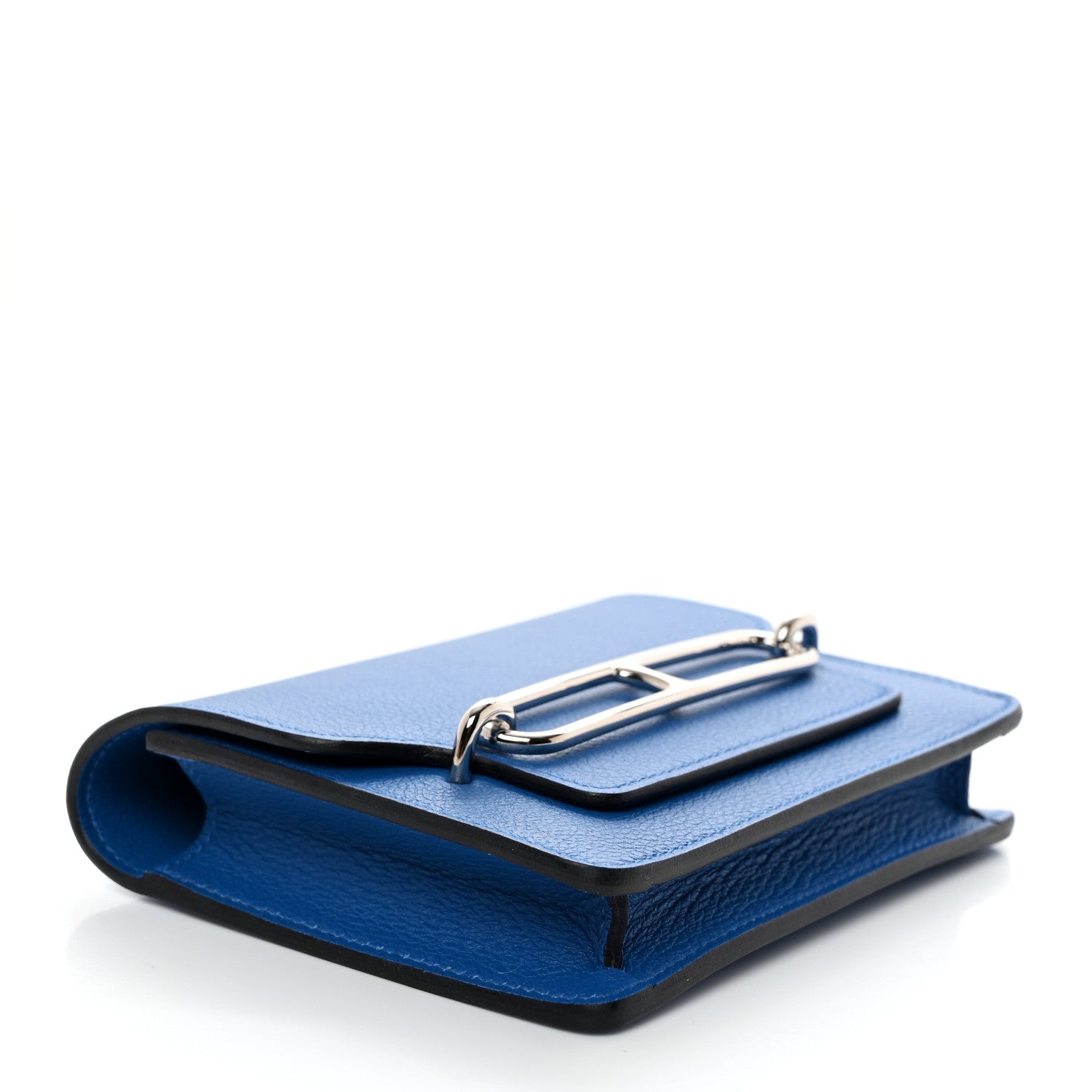 Hermes Evercolor Roulis Slim Wallet Bleu Hydra 5 of 8