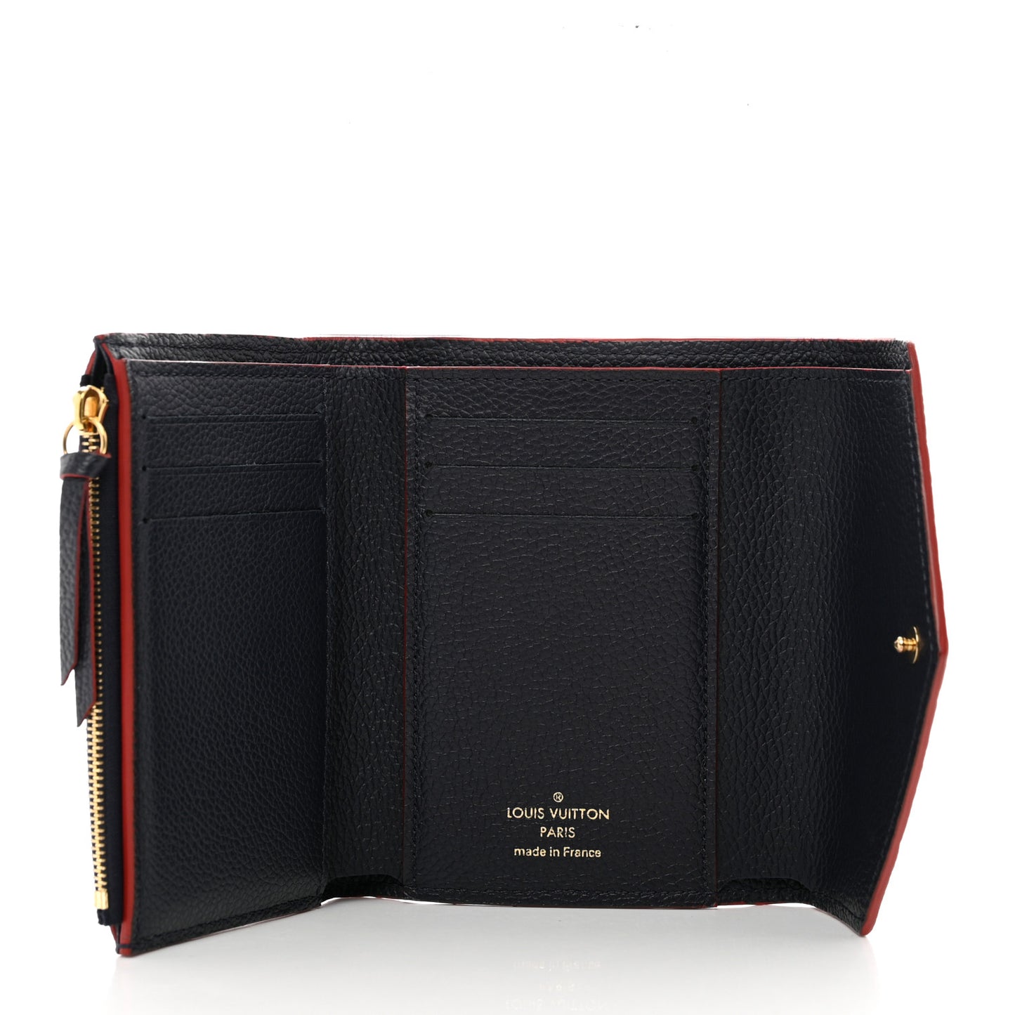 Empreinte Victorine Wallet Marine Rouge