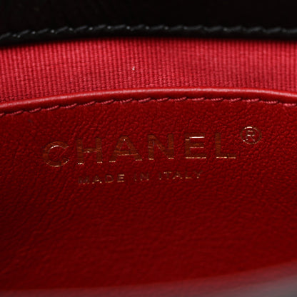 Chanel Shiny Crumpled Calfskin Quilted Small Wavy CC Hobo Black 6 of 14