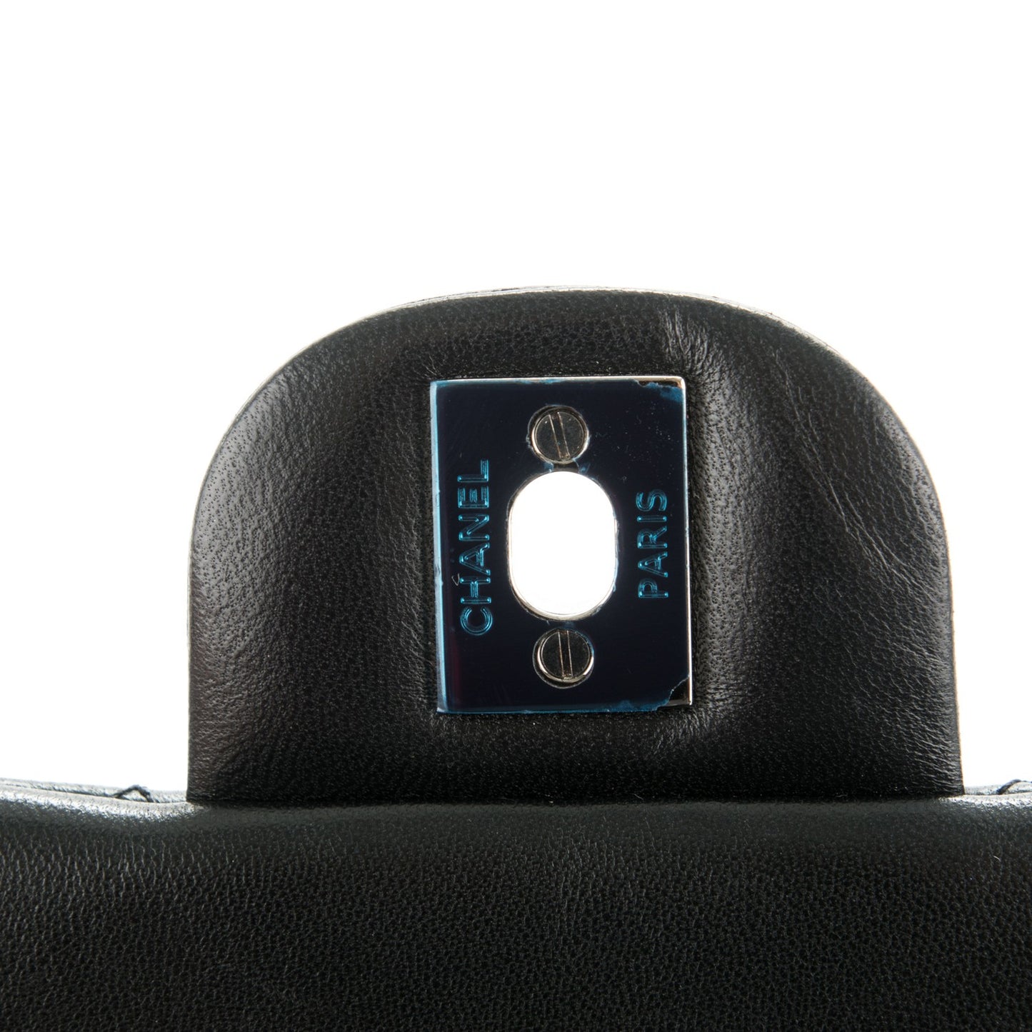 Lambskin Quilted Mini Rectangular Flap Black