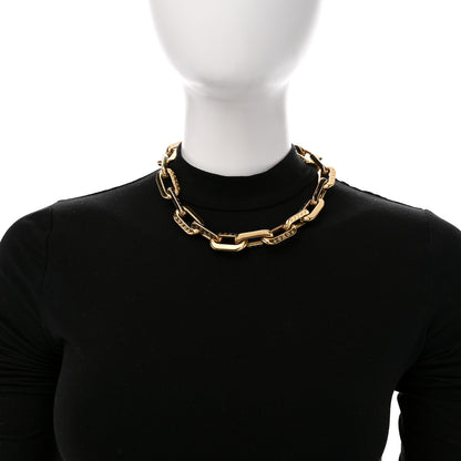 Louis Vuitton LV Edge Necklace MM Gold 2 of 7