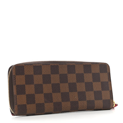 Louis Vuitton Damier Ebene Clemence Wallet Cherry 3 of 7