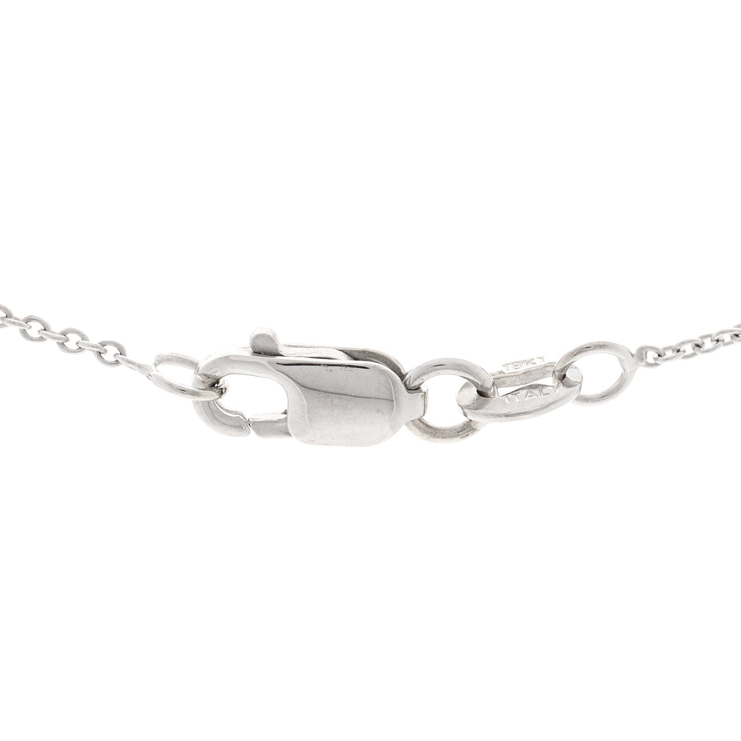 18K White Gold Diamond Love Letter K Pendant Necklace