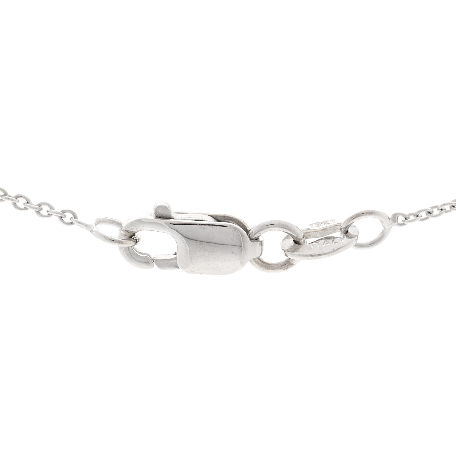 Roberto Coin 18K White Gold Diamond Love Letter K Pendant Necklace 4 of 4