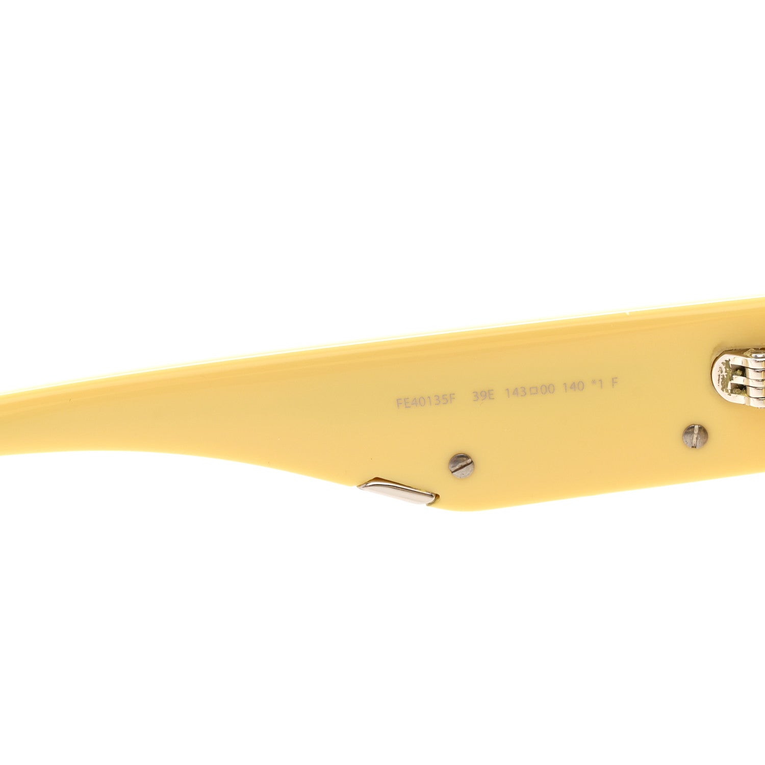 Fendi Acetate Fendi First Round Sunglasses FE40135F Yellow 6 of 7