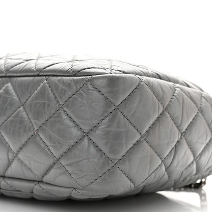Chanel Aged Calfskin Quilted Large Reissue Camera Case Grey 9 of 10