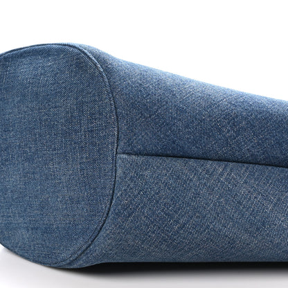 Celine Denim Calfskin Large Couffin Logo Tote Blue 10 of 10