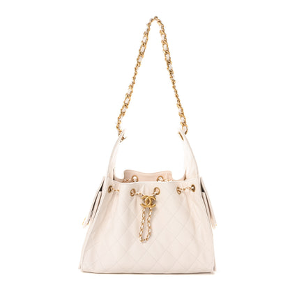 Chanel Caviar Quilted Small Chanel 25 Handbag White 1 of 11