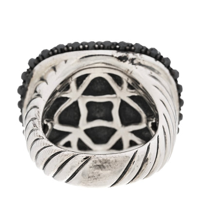 David Yurman Sterling Silver Hematite Waverly Ring 54 7 4 of 9