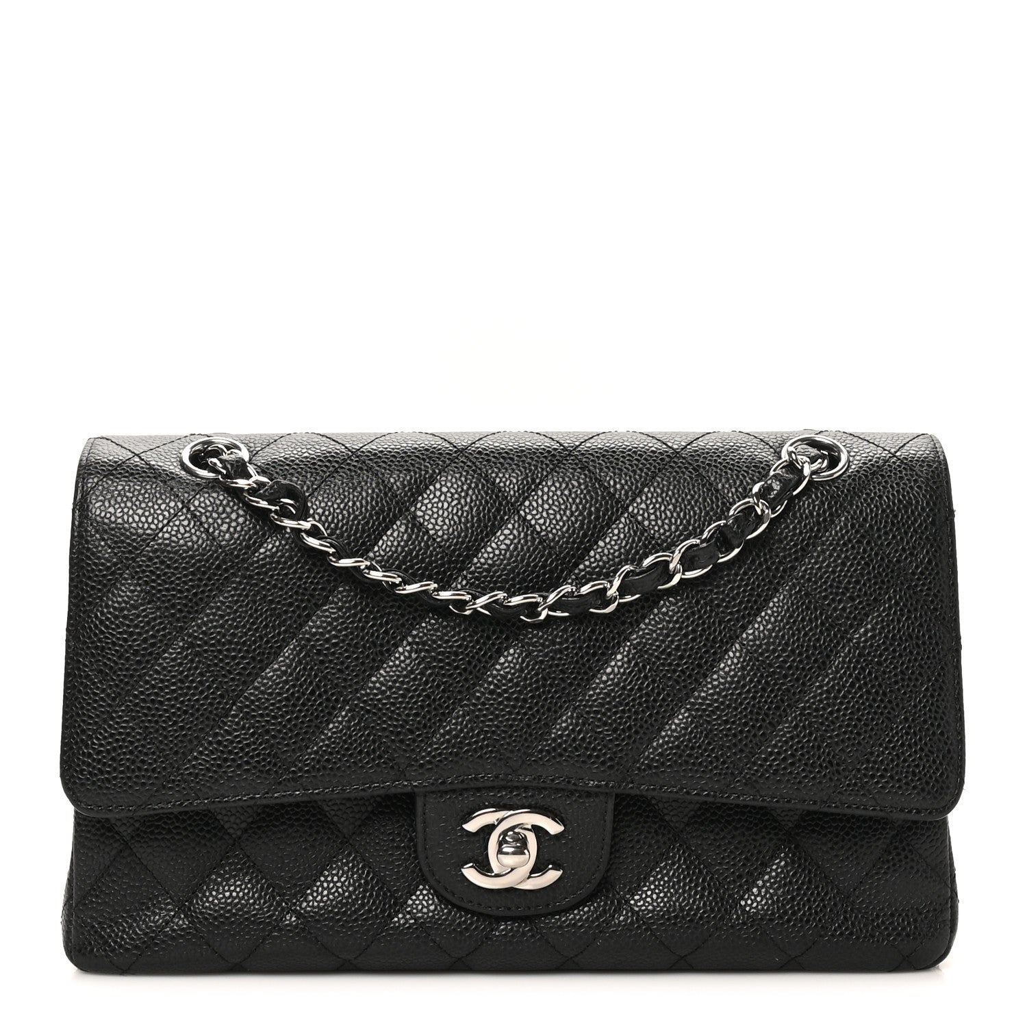 Chanel Caviar Quilted Medium Double Flap Black 1 of 10