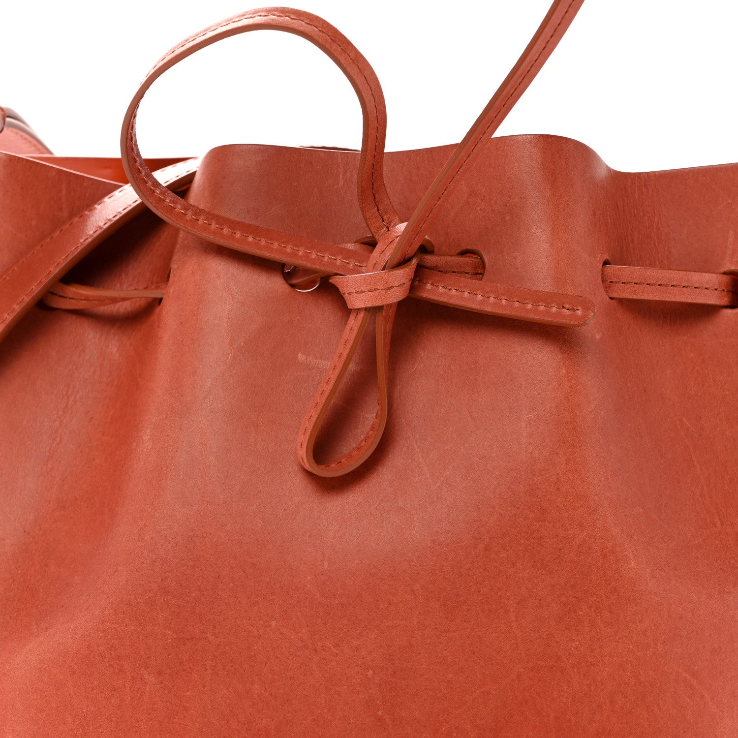 Mansur Gavriel Vegetable Tanned Calfskin Mini Bucket Bag Brandy 8 of 12