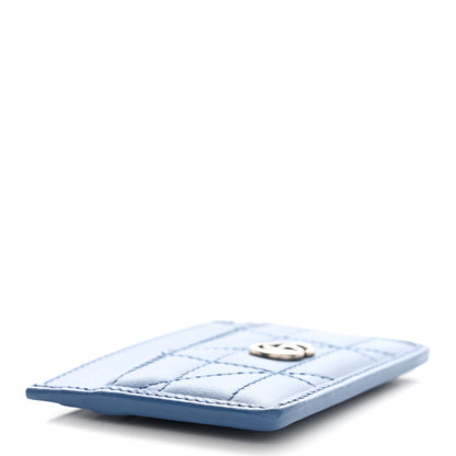 Gucci Calfskin Matelasse Aria GG Marmont Card Holder Clear Blue 4 of 9