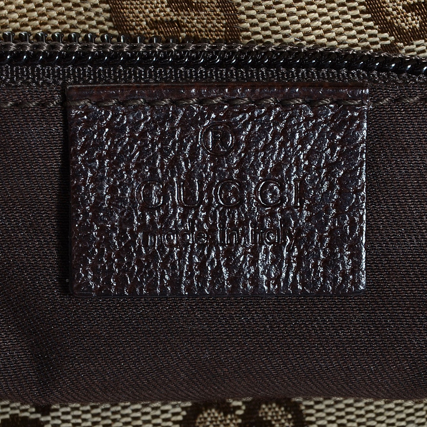 Monogram Web Small Flat Messenger Crossbody Dark Brown