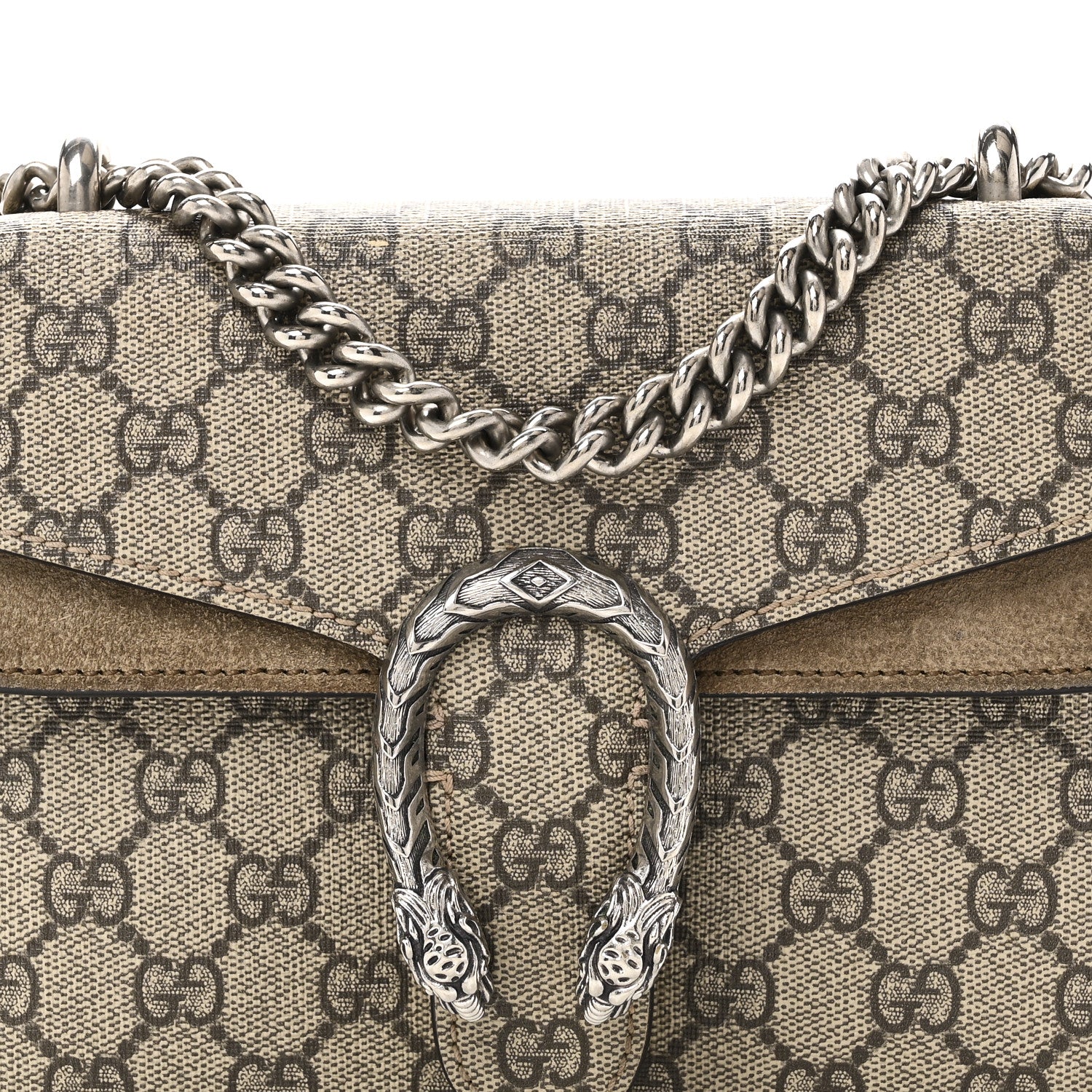 Gucci GG Supreme Monogram Mini Dionysus Shoulder Bag Taupe 8 of 11