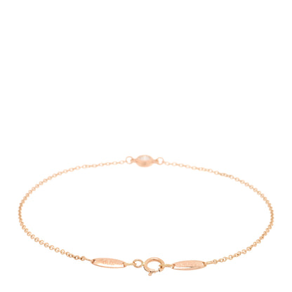 Tiffany 18K Rose Gold Diamond .07ct Elsa Peretti Diamonds by the Yard Bracelet 2 of 3