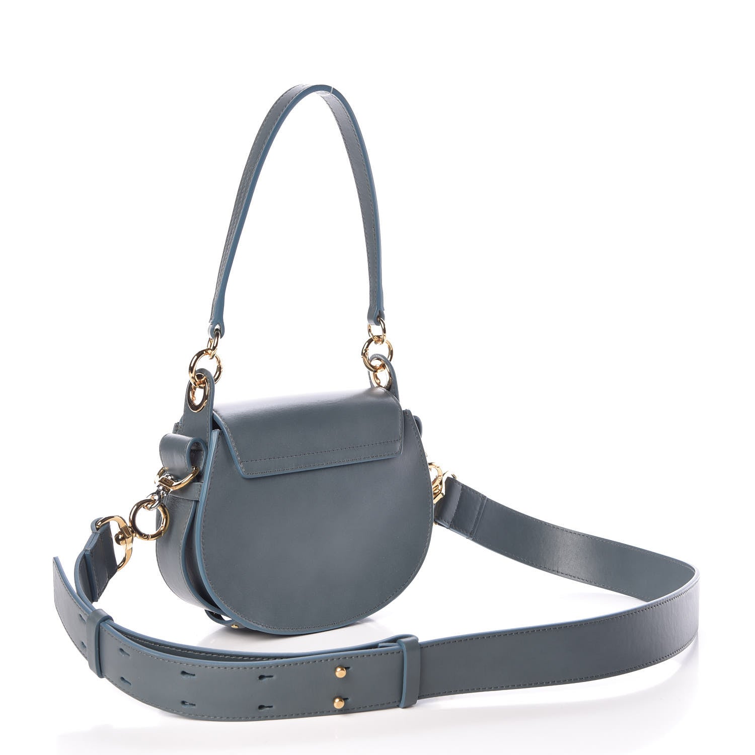 Chloe Calfskin Small Tess Bag Cloudy Blue 4 of 9