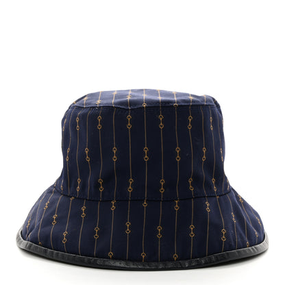 Gucci Monogram Bob Double Back Reversible Bucket Hat S Beige Midnight Blue 3 of 14