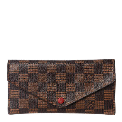 Louis Vuitton Damier Ebene Josephine Wallet Red 1 of 10