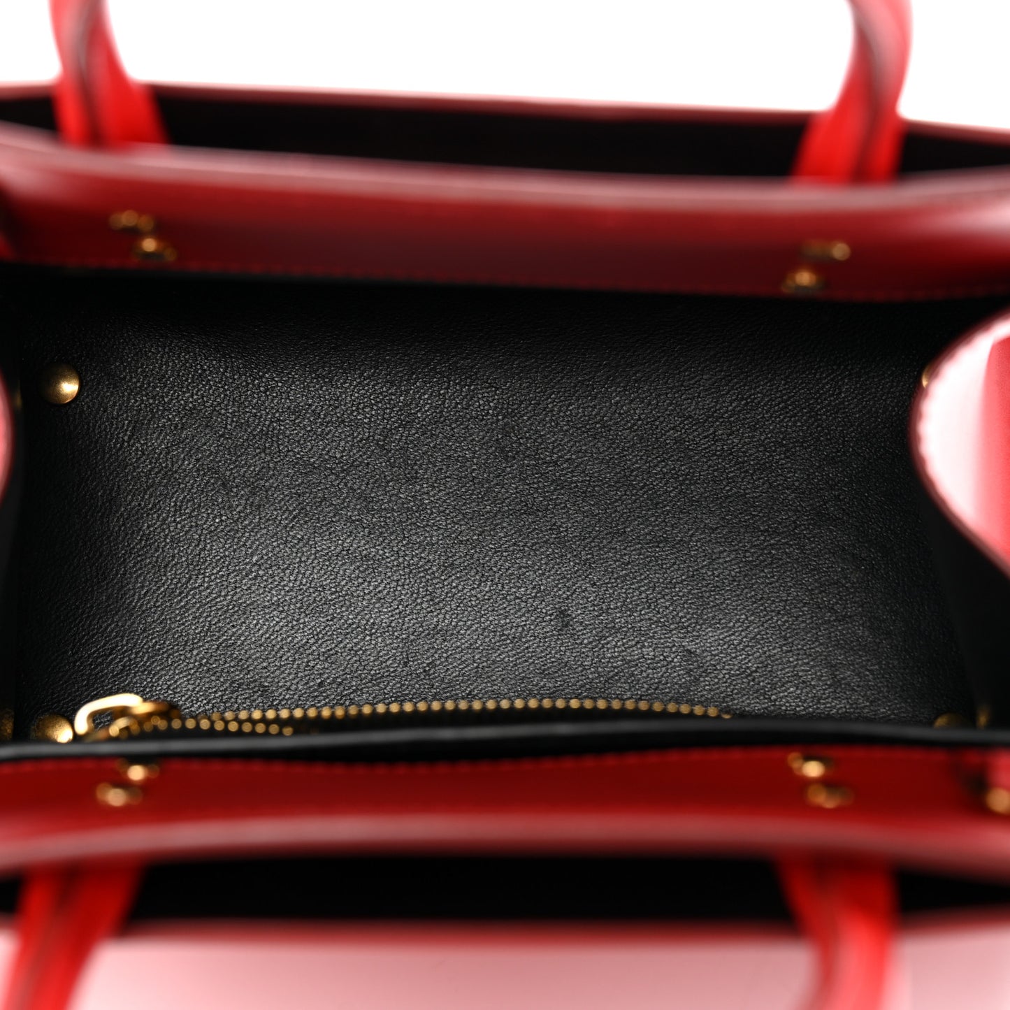 Smooth Calfskin Mini Horizon Satchel Red