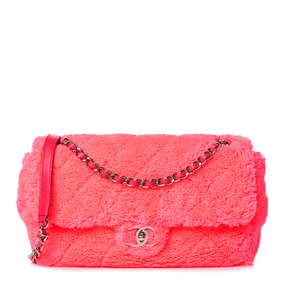 Chanel Lambskin Calfskin Mixed Fibers Quilted Medium Flap Pink 1 of 10