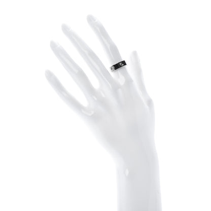Cartier 18K White Gold 3 Diamond 5.5mm LOVE Ring 49 4.75 2 of 7