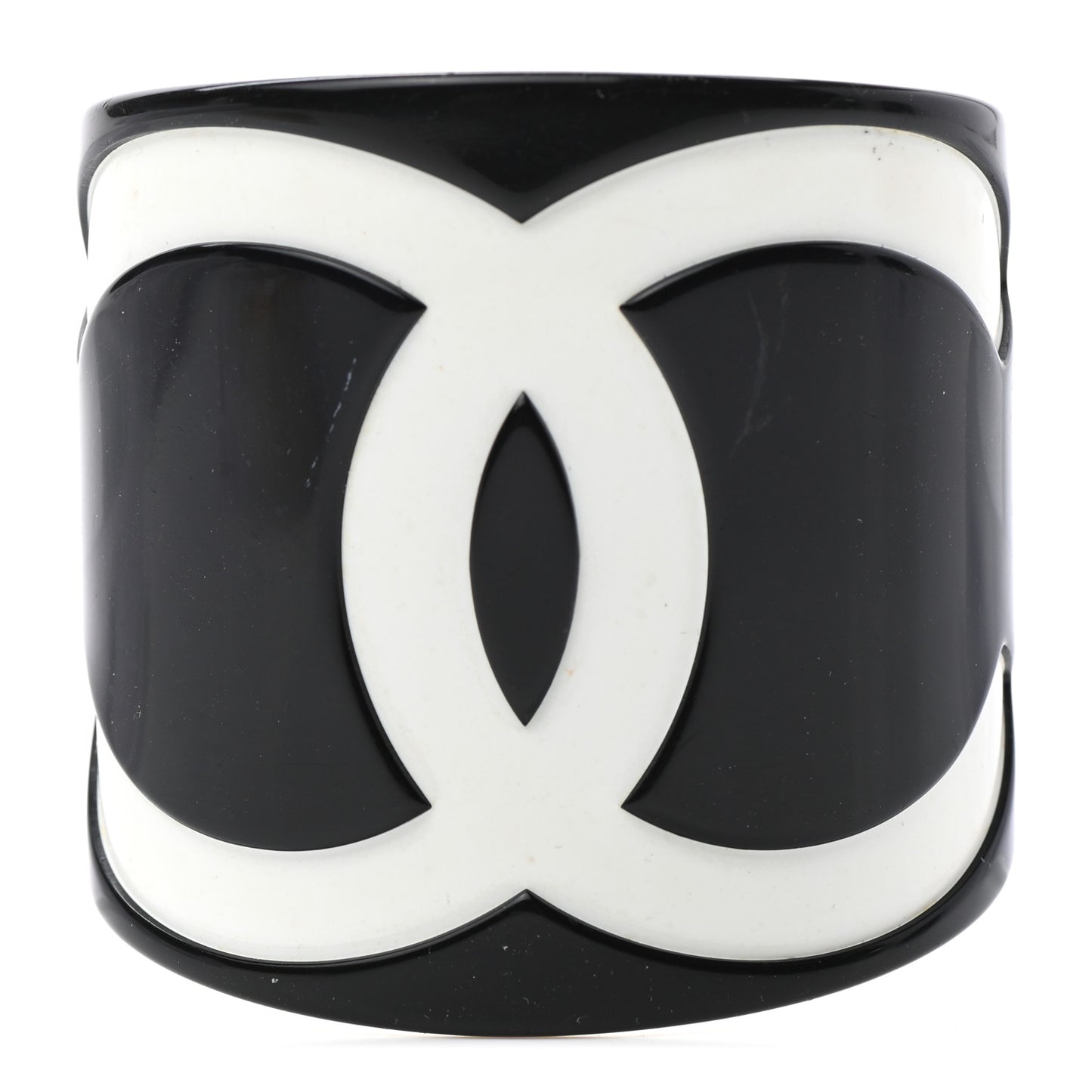 Resin CC Wide Cuff Black White