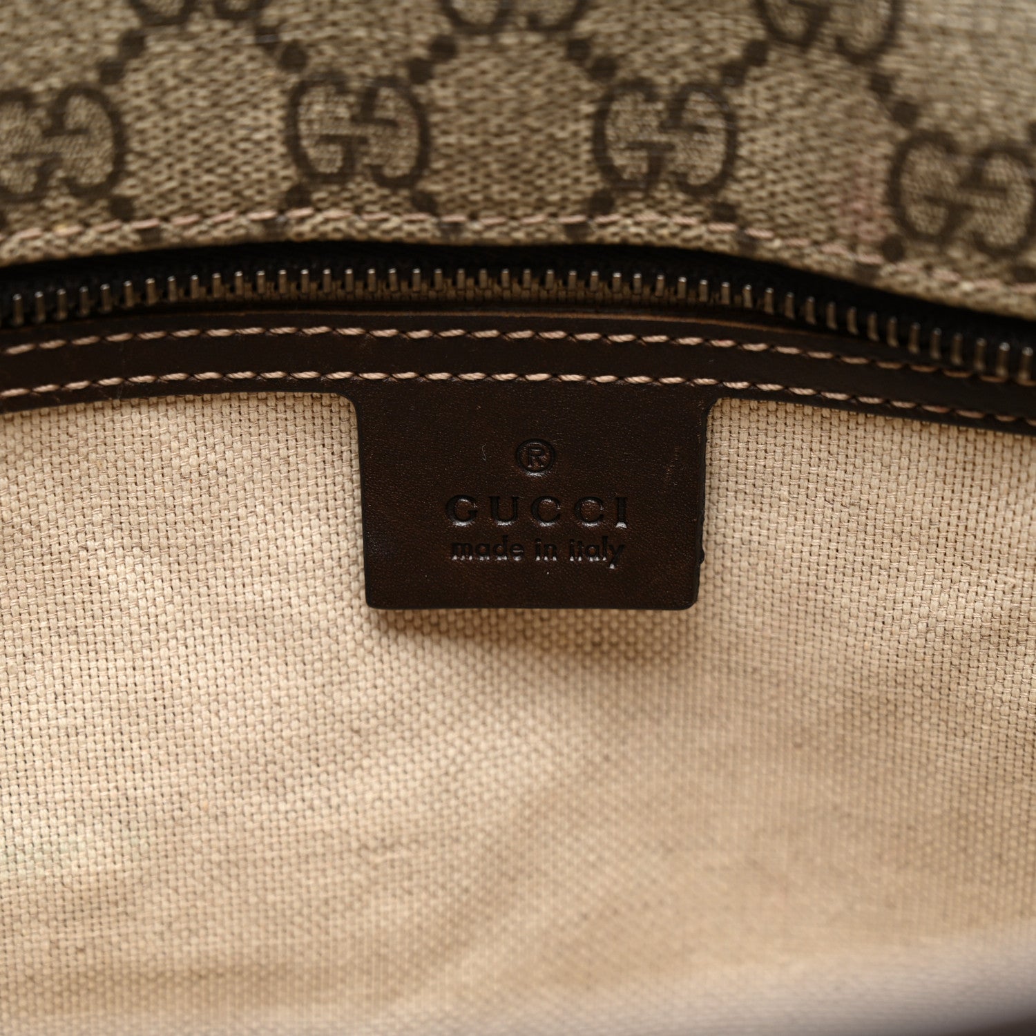 Gucci GG Supreme Monogram Small Joy Tote Dark Brown 6 of 11